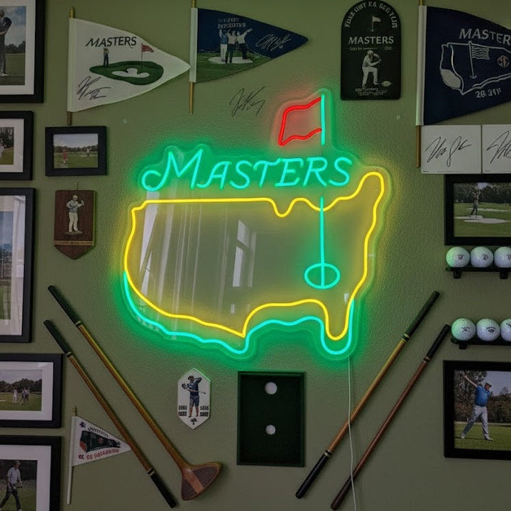 "Masters Tournament Golf" Neonskilt