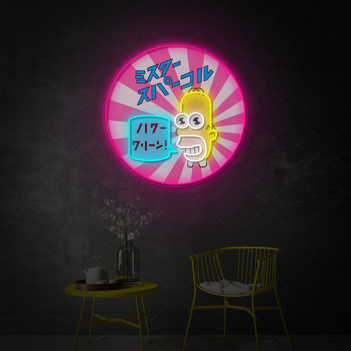 "Mr. Sparkle" Neonskilt