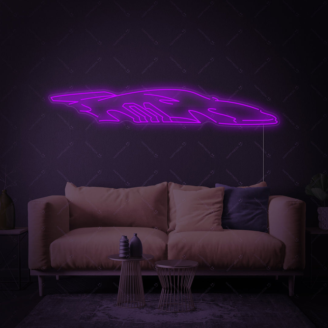 "Racerbil" Neonskilt