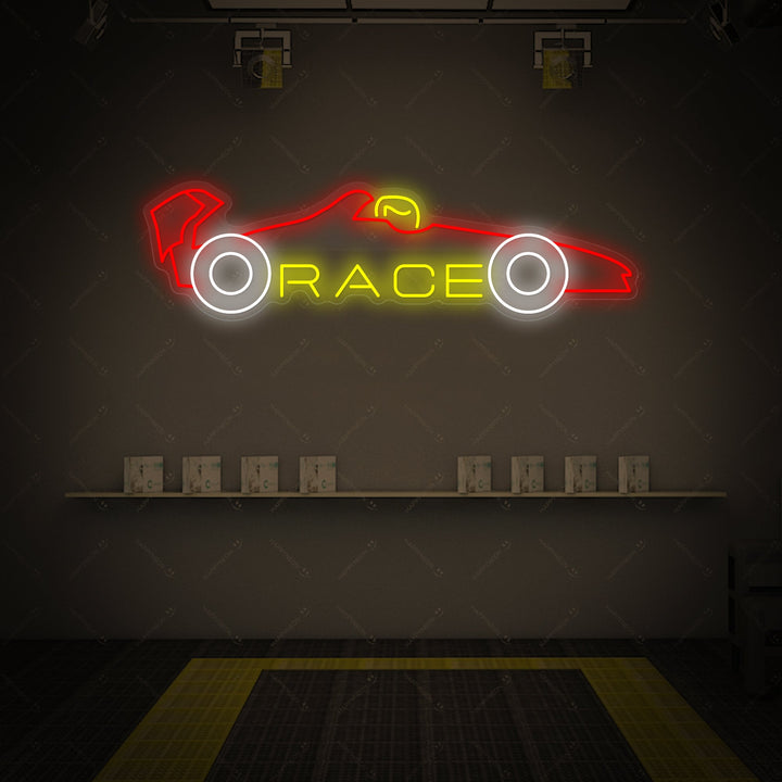 "Race Car" Neonskilt