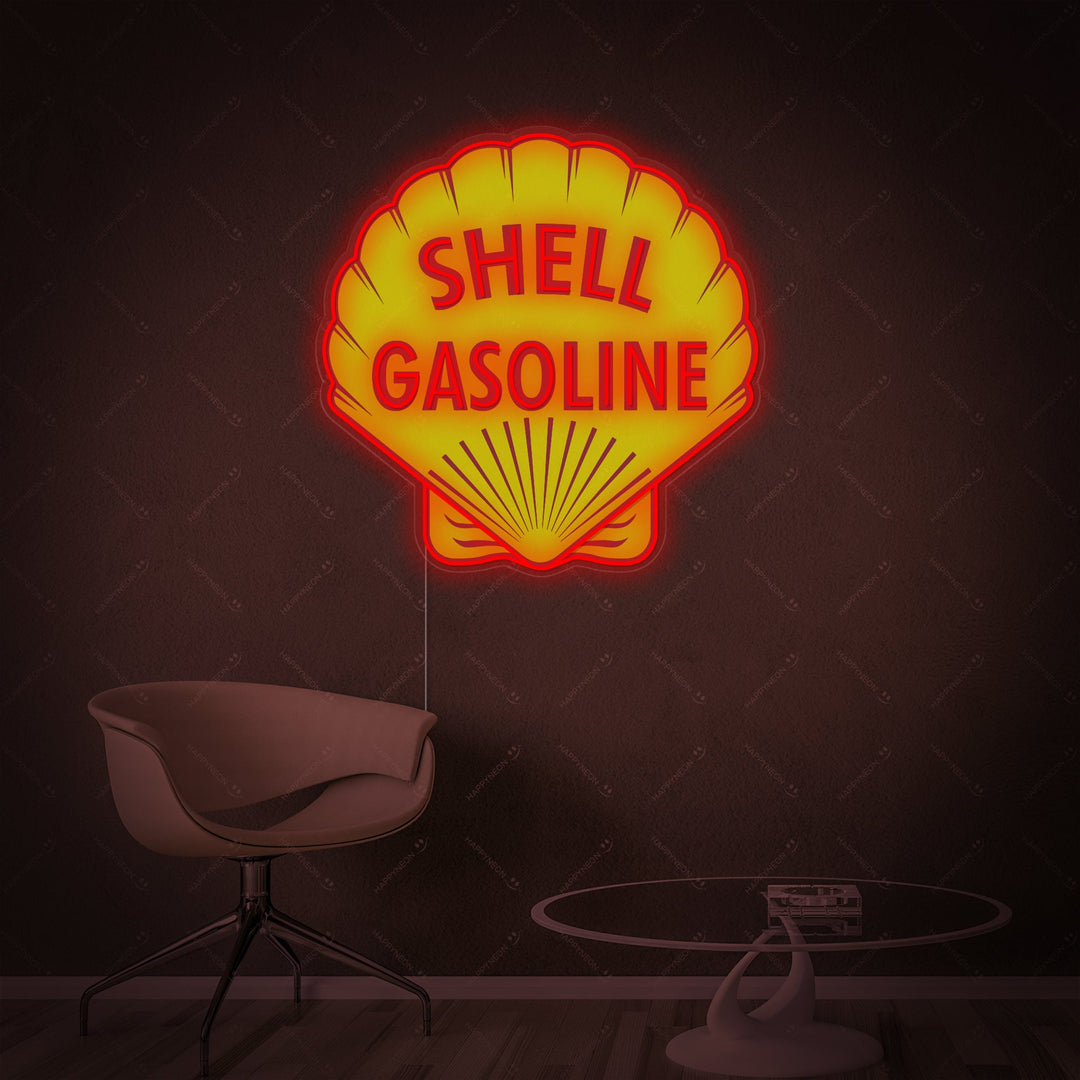 "Shell Benzin Logo" Neonskilt