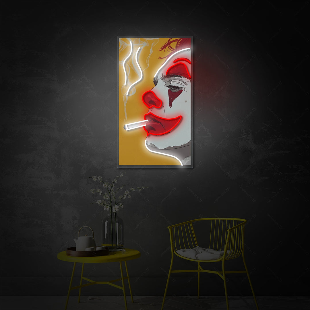 "Rygende Joker" Neonskilt