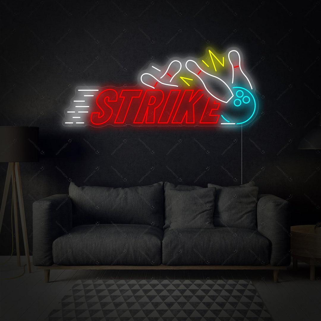 "Strike Bowling" Neonskilt