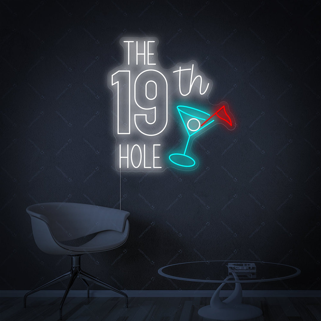 "The 19th Hole Golf" Neonskilt