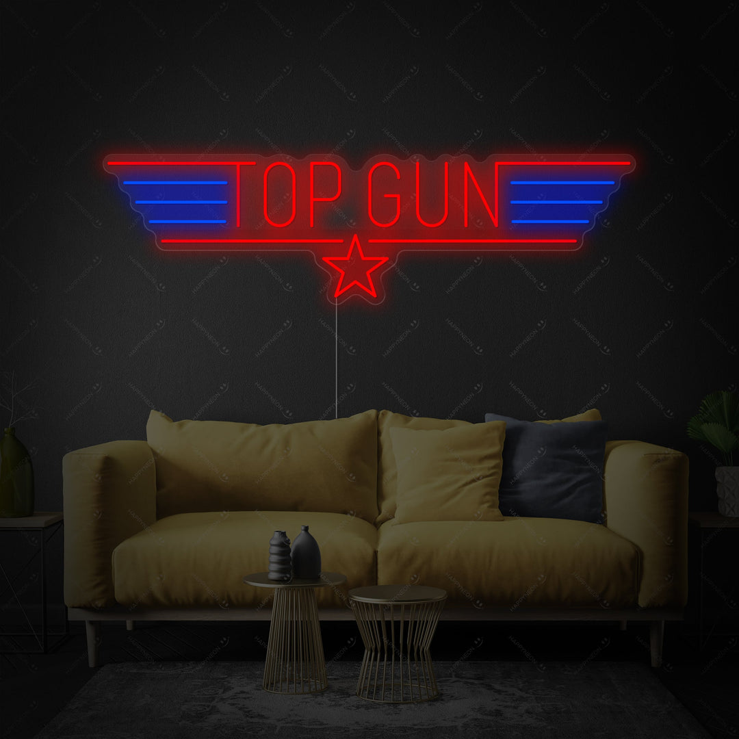 "Top Gun" Neonskilt