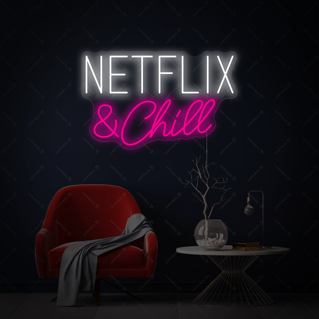"TV Show & Chill" Neonskilt