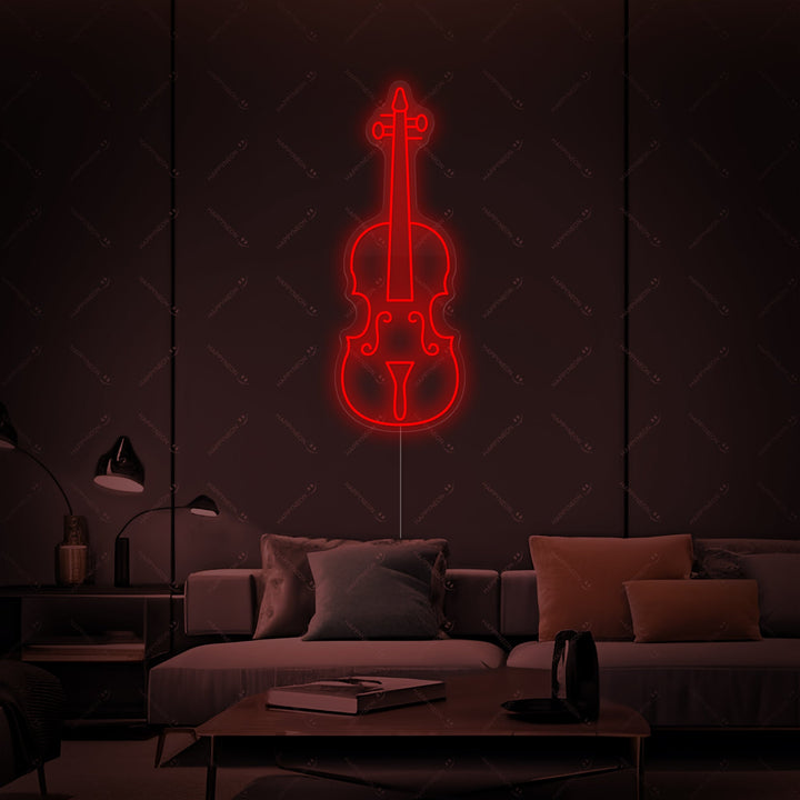 "Violin" Neonskilt
