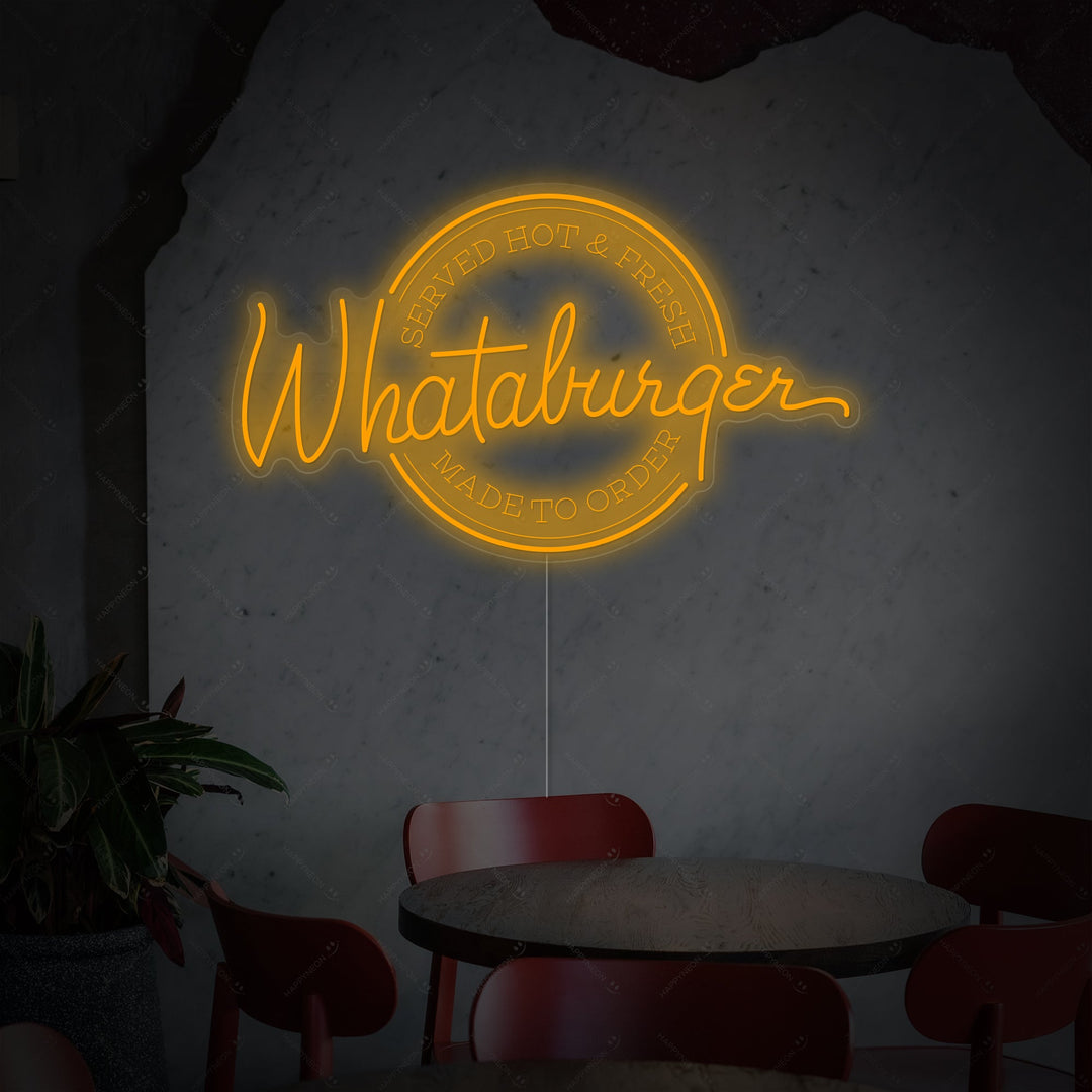 "Whataburger" Neonskilt