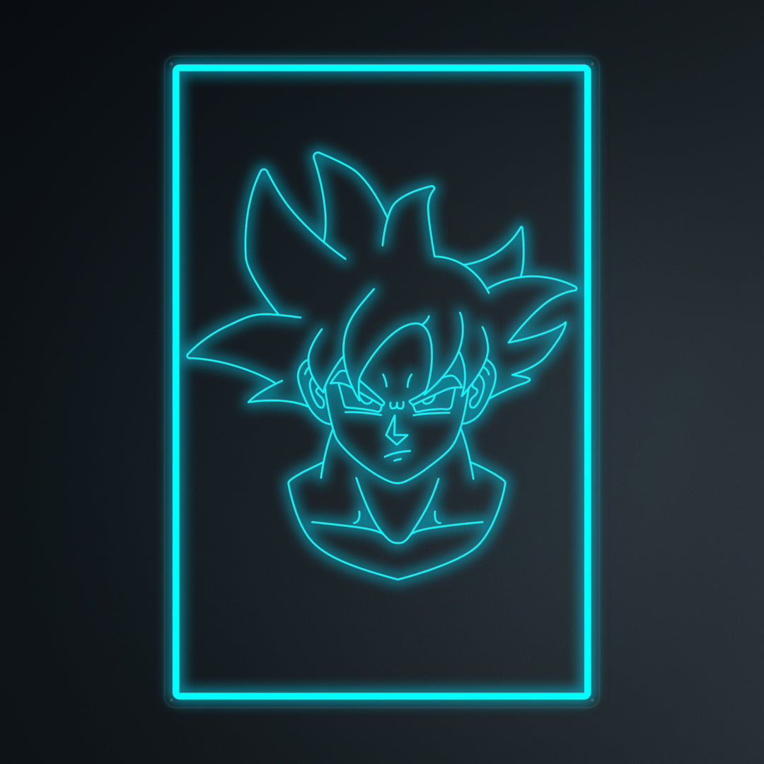 "Anime Goku Ultra Instinct" Mini Neon Skilt