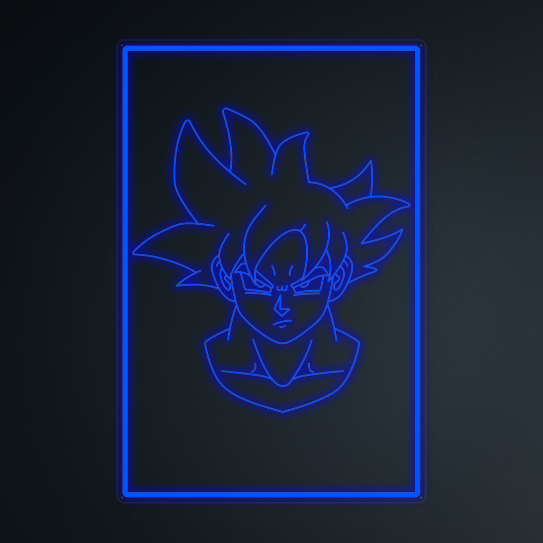 "Anime Goku Ultra Instinct" Mini Neon Skilt