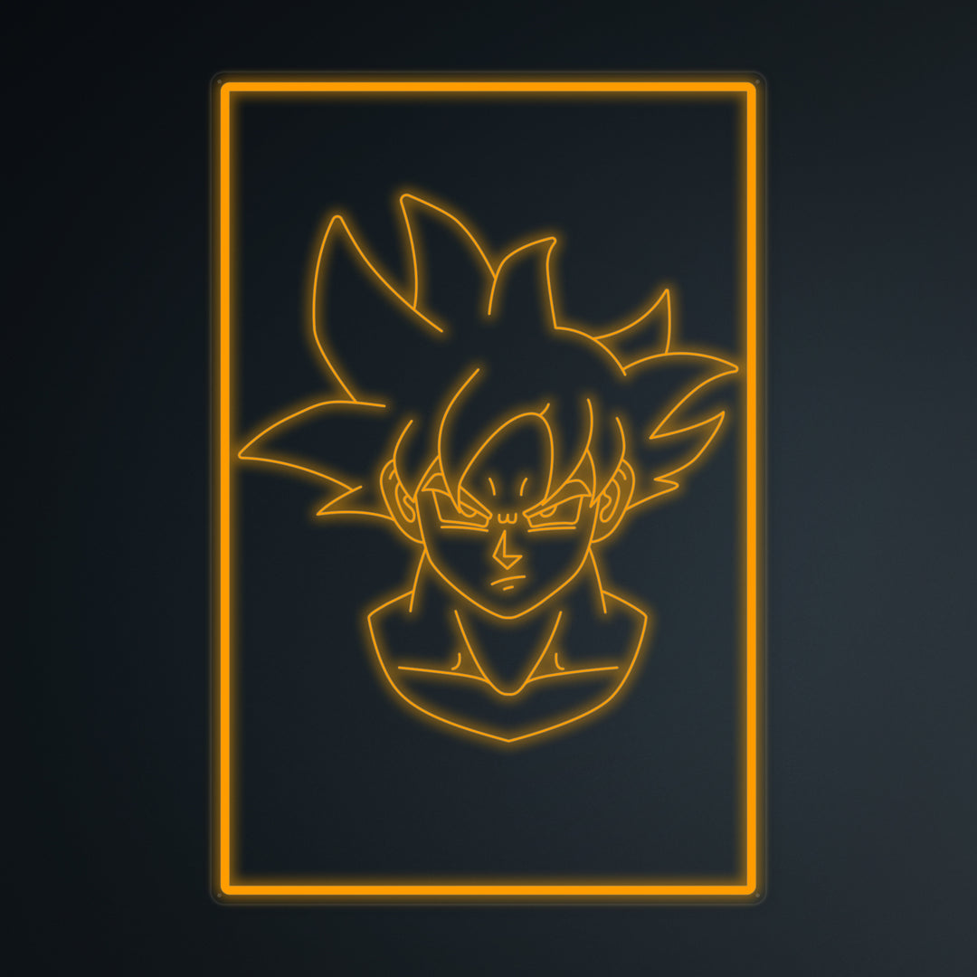 "Anime Goku Ultra Instinct" Mini Neon Skilt