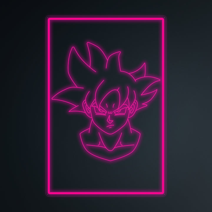 "Anime Goku Ultra Instinct" Mini Neon Skilt