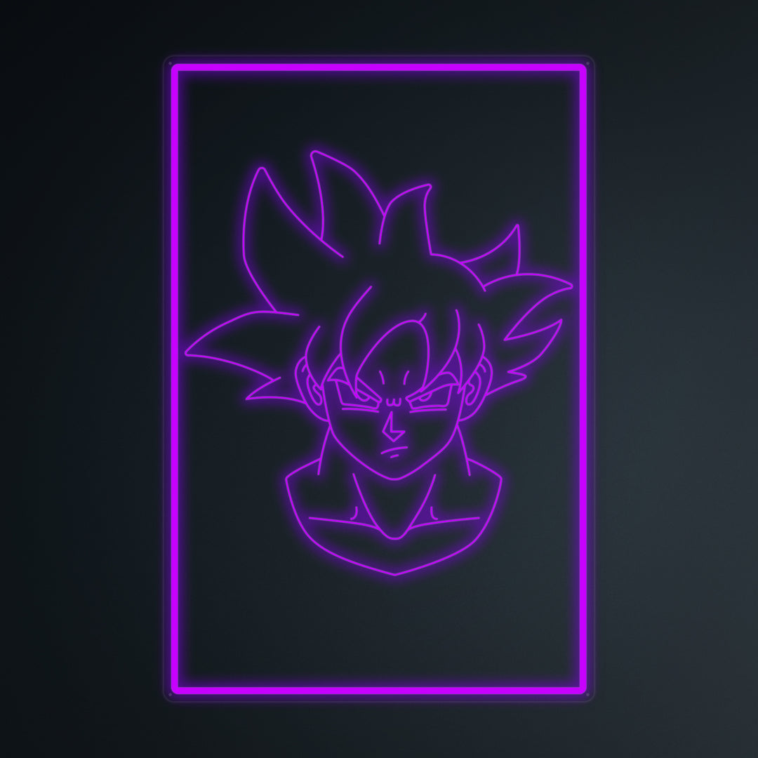 "Anime Goku Ultra Instinct" Mini Neon Skilt