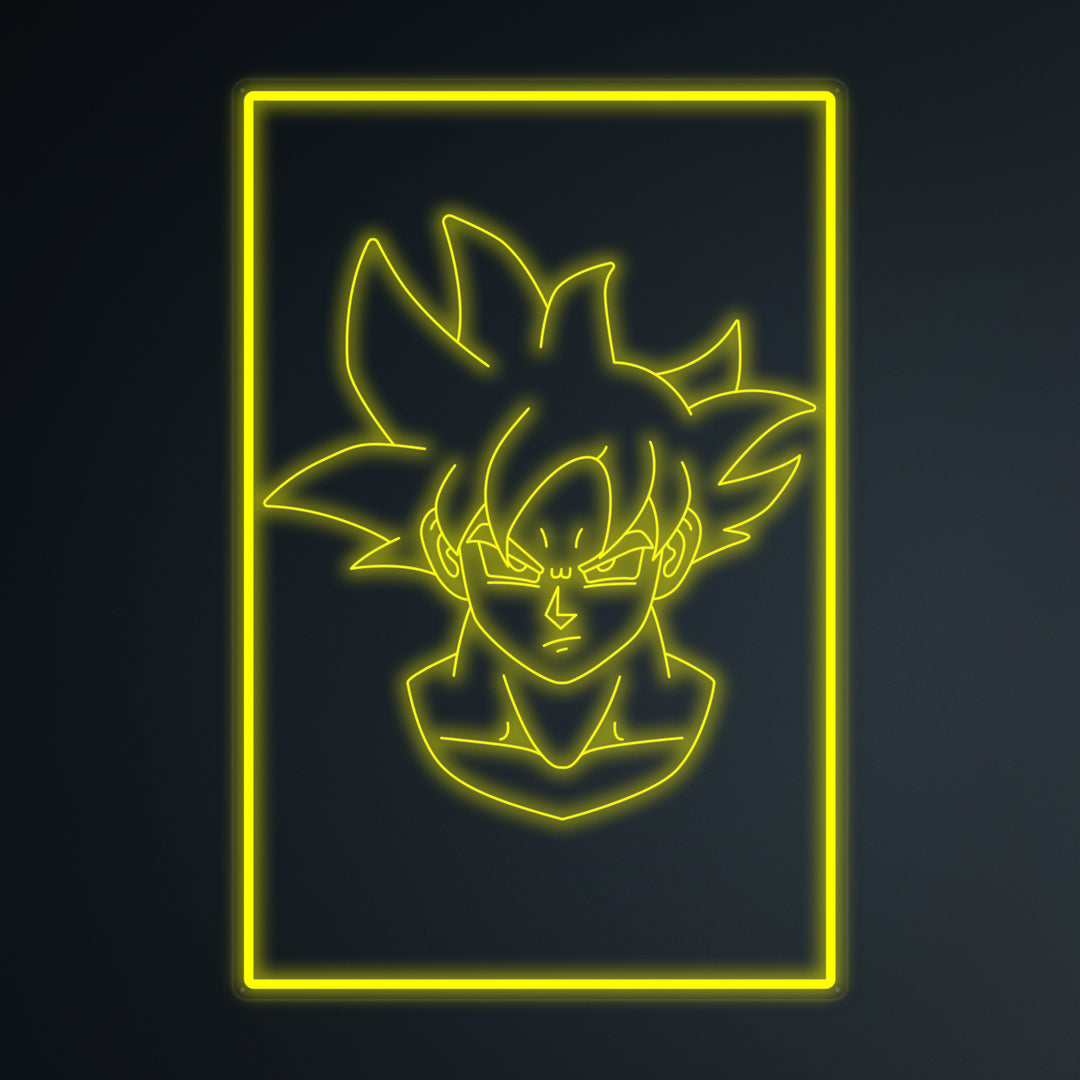 "Anime Goku Ultra Instinct" Mini Neon Skilt