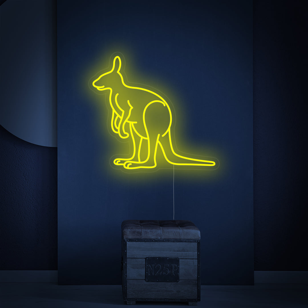 "Australia Kangaroo" Neonskilt