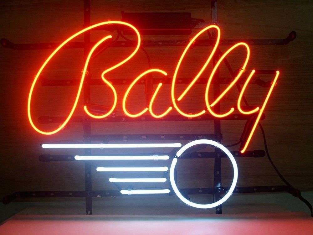 "Bally Flipperspil" Neonskilt