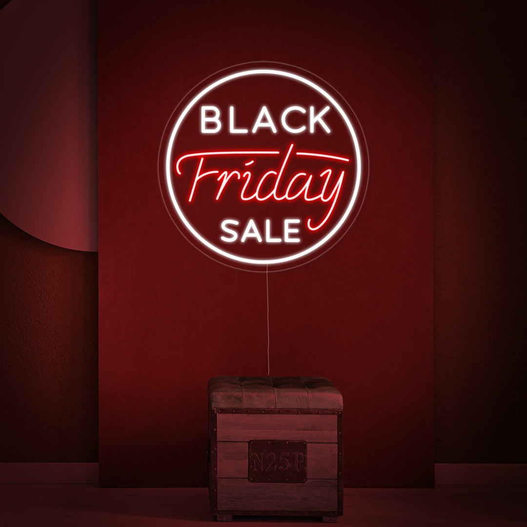 "Black Friday Sale" Neonskilt