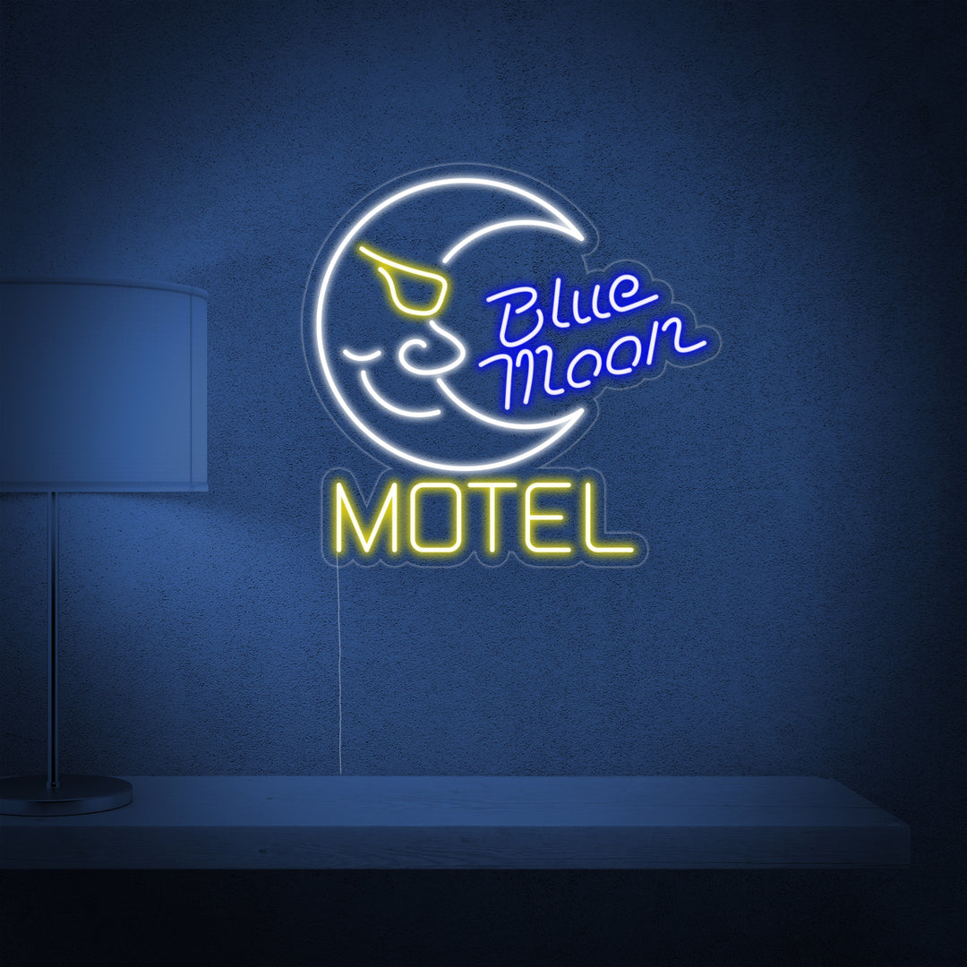 "Blue Moon Motel, Hotel" Neonskilt