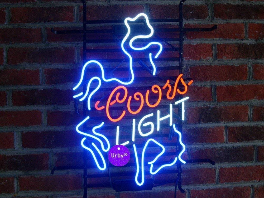 "Coors Beer Bar Open" Neonskilt