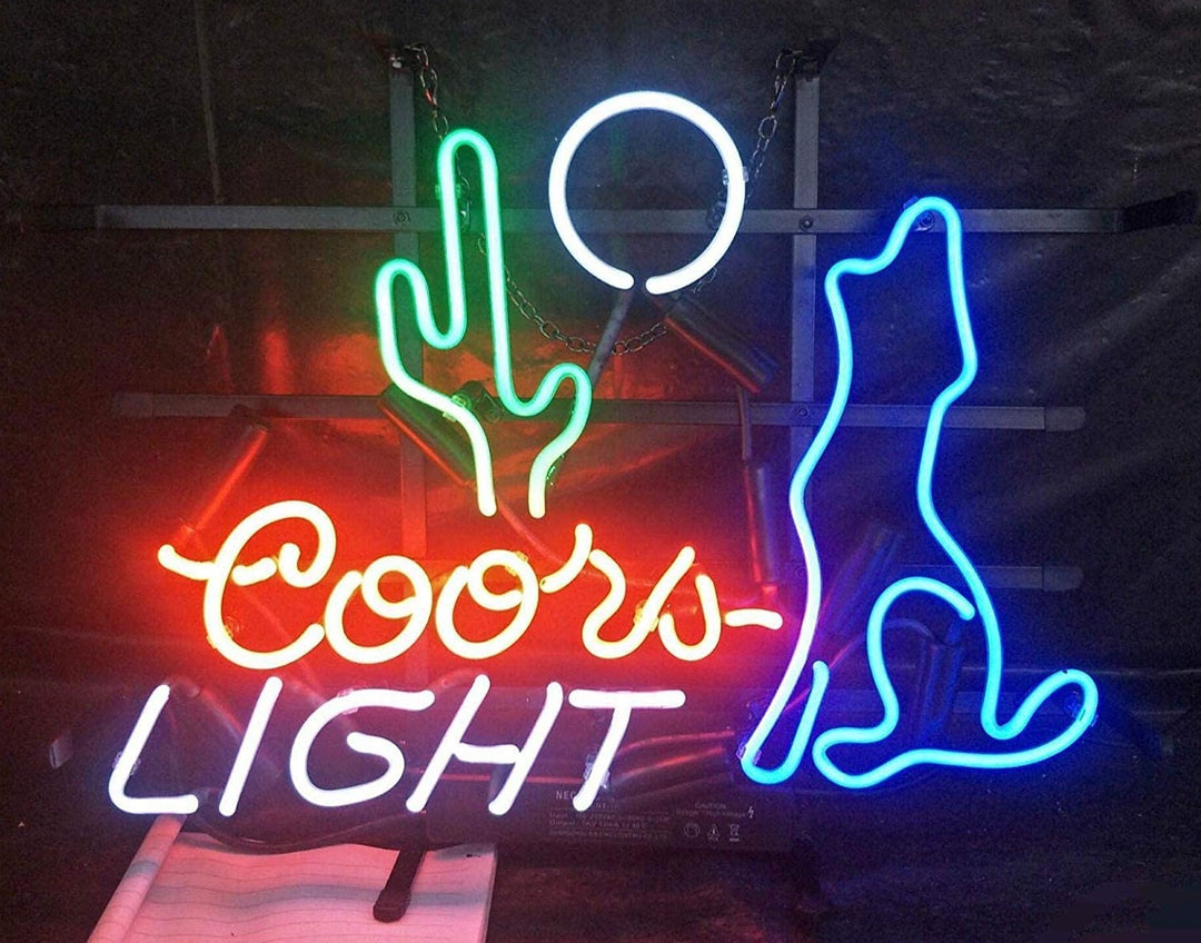 "Coors Light Coyote" Neonskilt