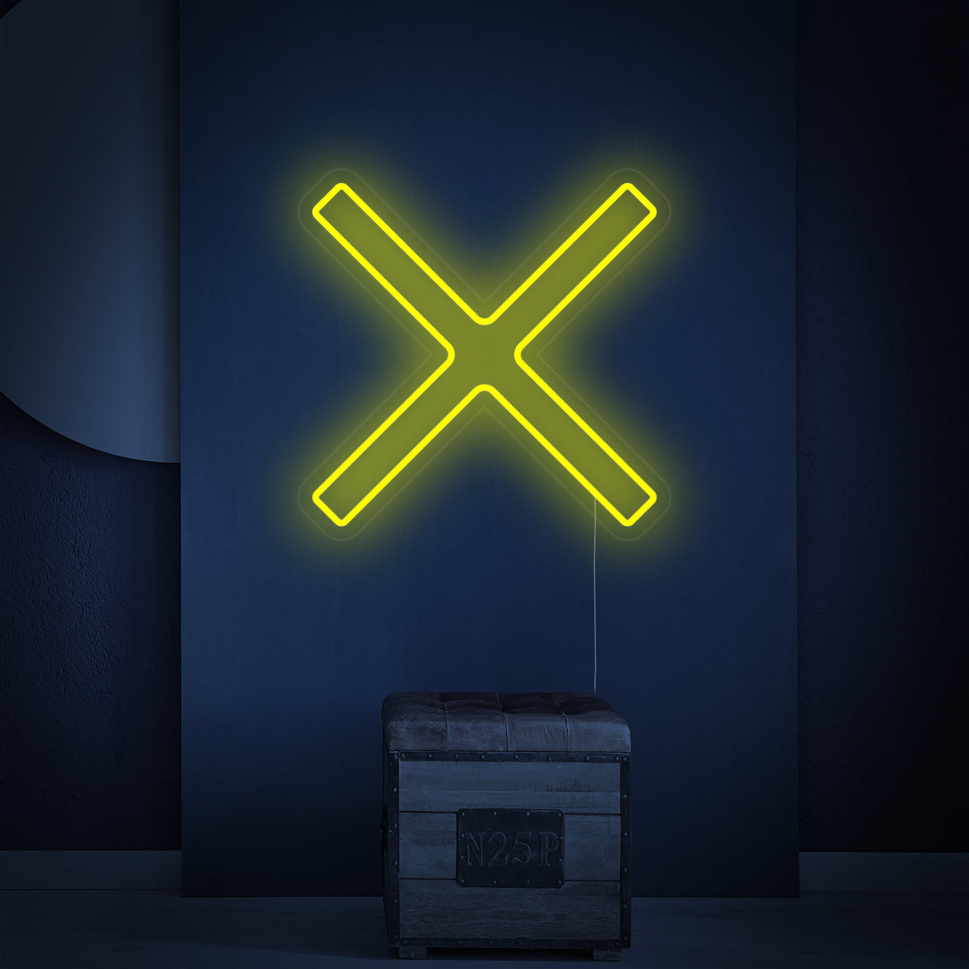 "Sankt Andreas' Kors" Neonskilt