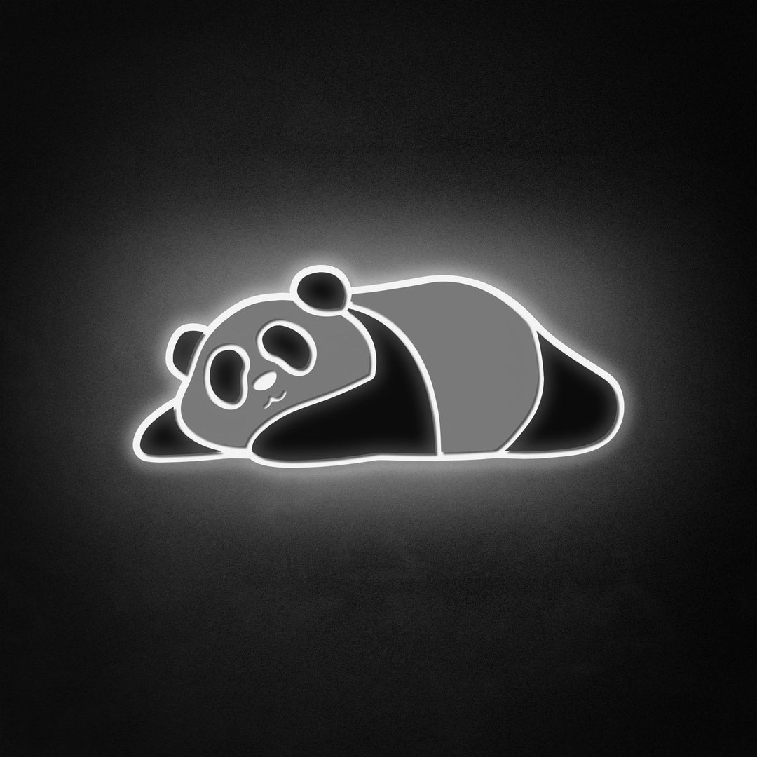 "Sød doven panda" Neon Like