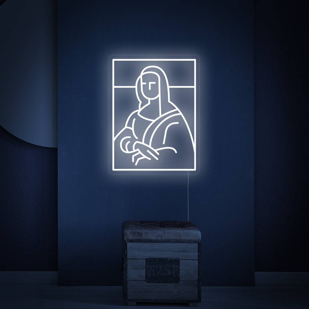 "Da Vinci Mona Lisa" Neonskilt