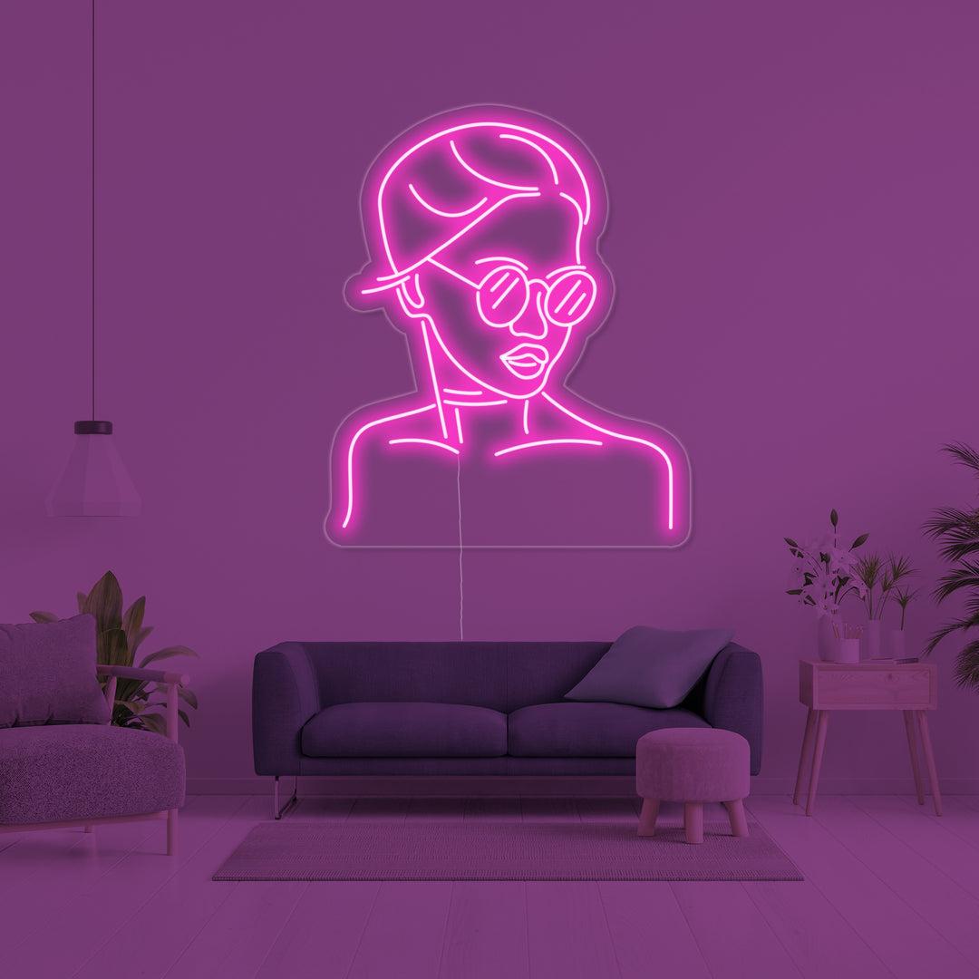 "Fashion Lady" Neonskilt