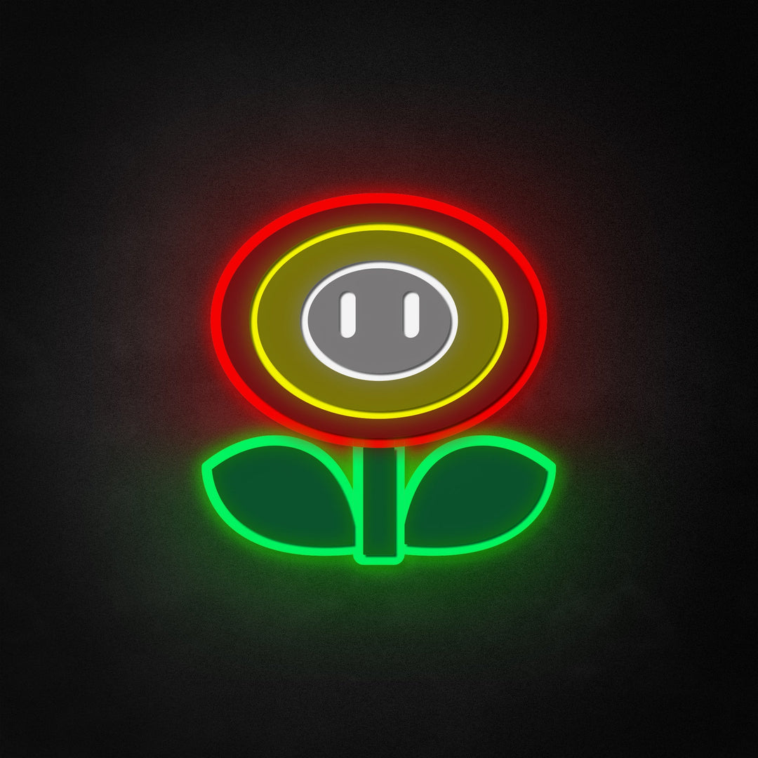 "Fire Flower" Neon Like