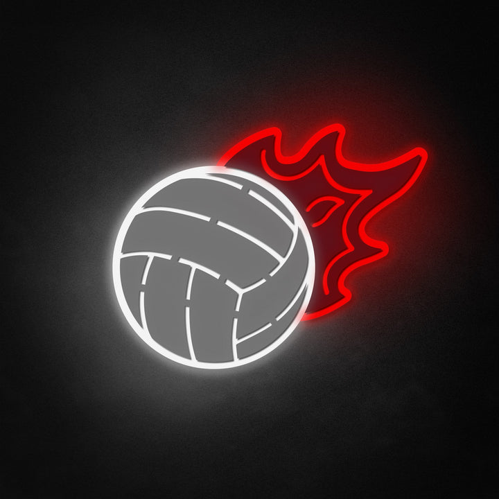 "Flammende volleybold" Neon Like