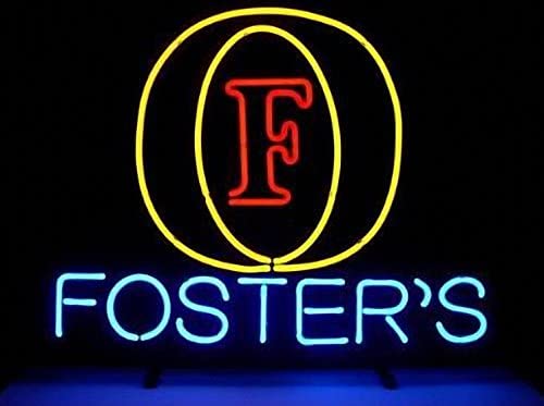 "Fosters Initial" Neonskilt