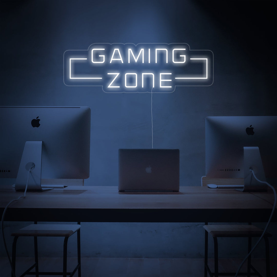 "Game Zone, Game Vægkunst" Neonskilt