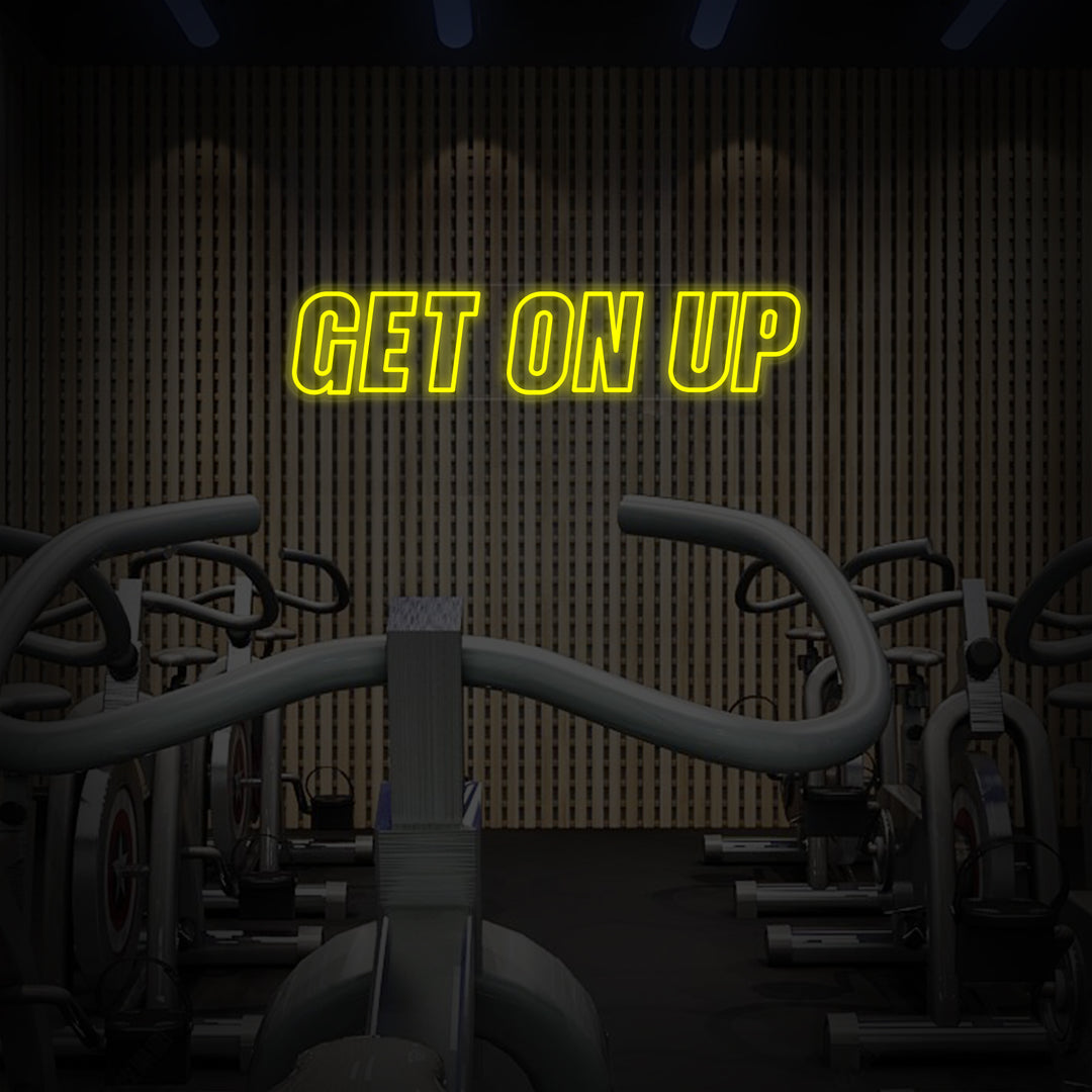 "Get On Up Fitnesscenteret" Neonskilt