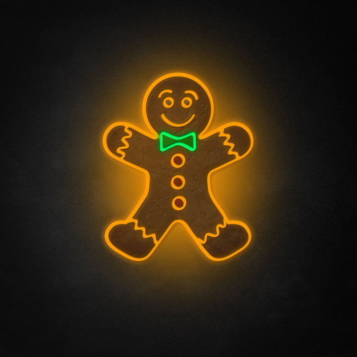 "Gingerbread Man Cookie, ferieindretning" Neon Like