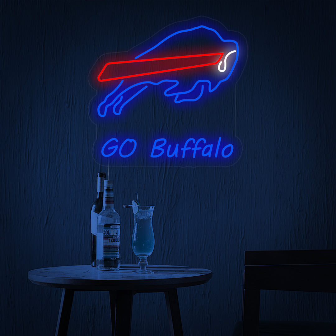 "Go Buffalo, Boi" Neonskilt