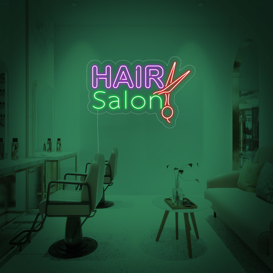 "Hair Salon" Neonskilt