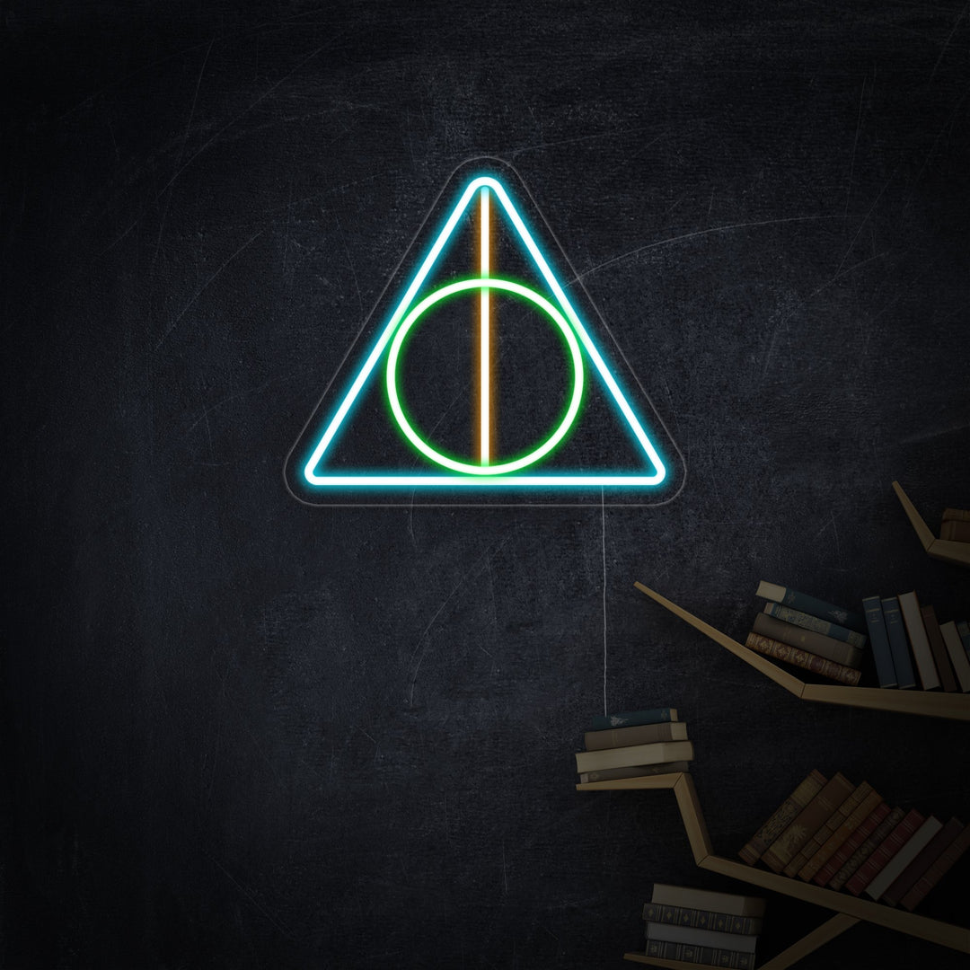 "Deathly Hallows Symbol" Neonskilt