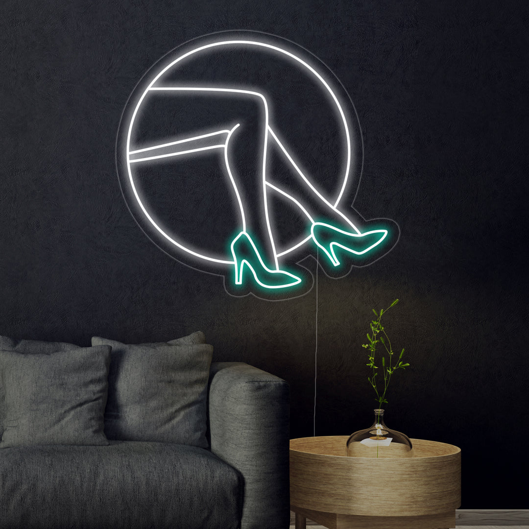 "Høje Hæle" Neonskilt