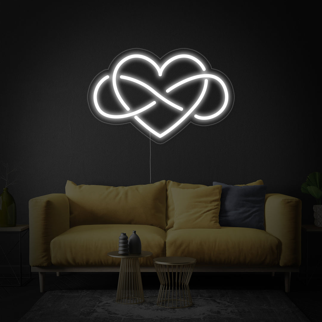 "Uendelighed, Hjerte" Neonskilt