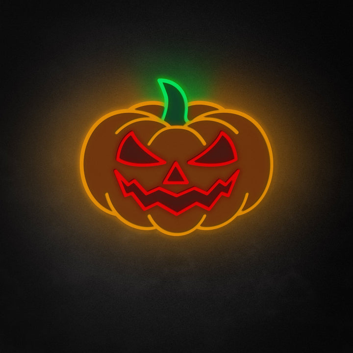 "Jack O Lantern med heksehat" Neon Like