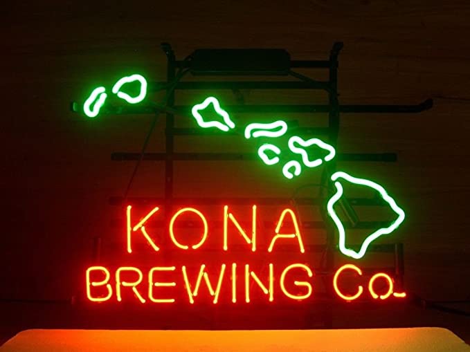 "Kona Brewing Co Beer" Neonskilt
