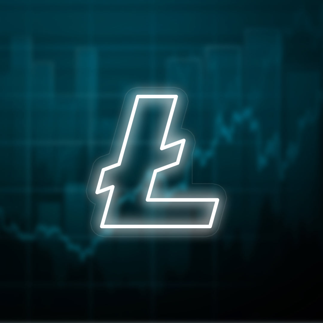 "Litecoin (LTC) Kryptovaluta" Neonskilt