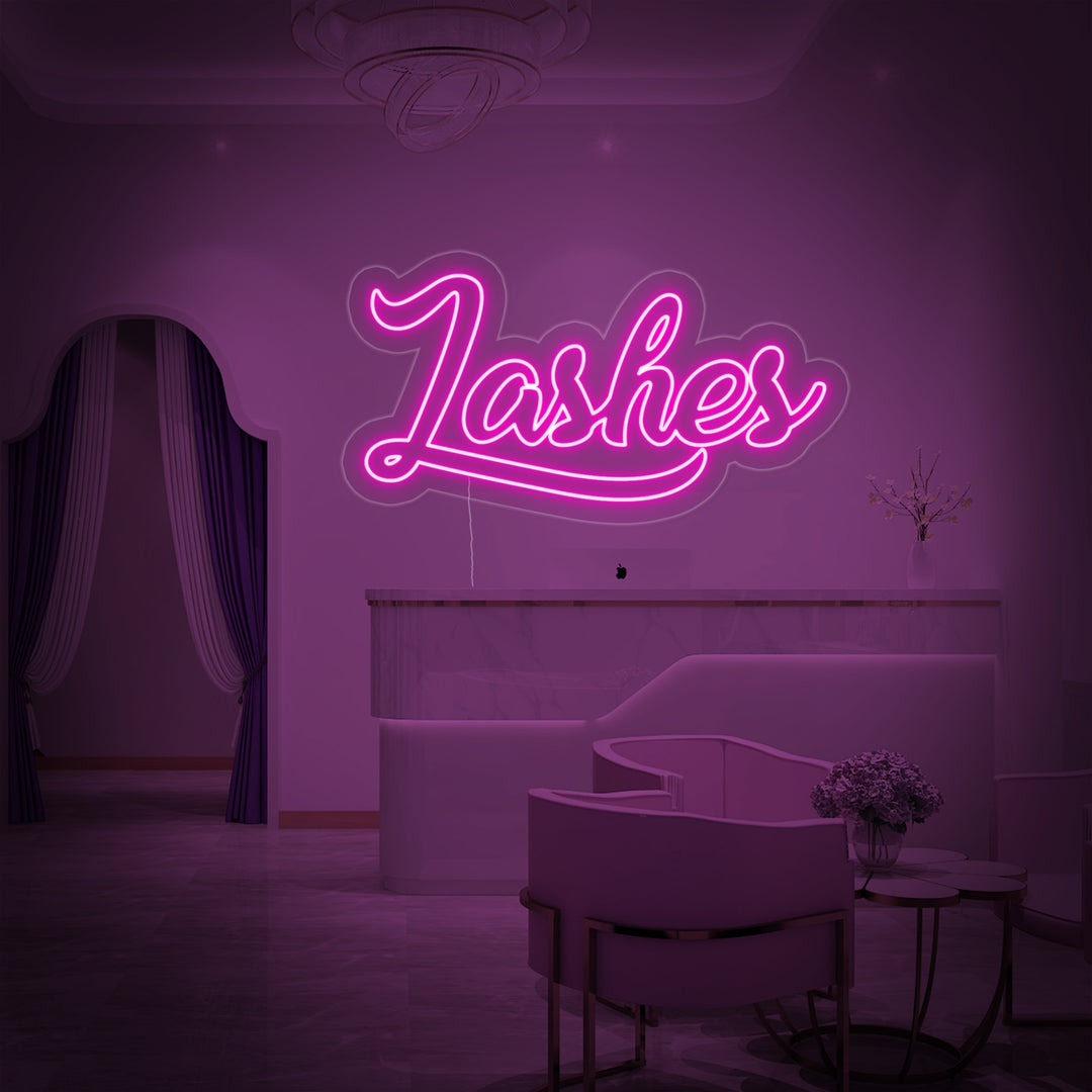 "Lashes" Neonskilt