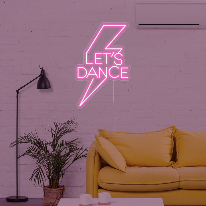 "Lets Dance" Neonskilt