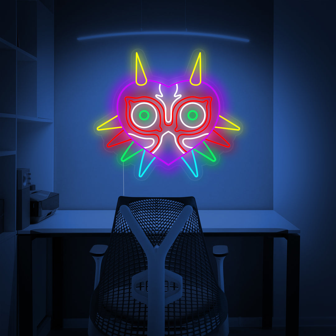 "Majoras Mask" Neonskilt