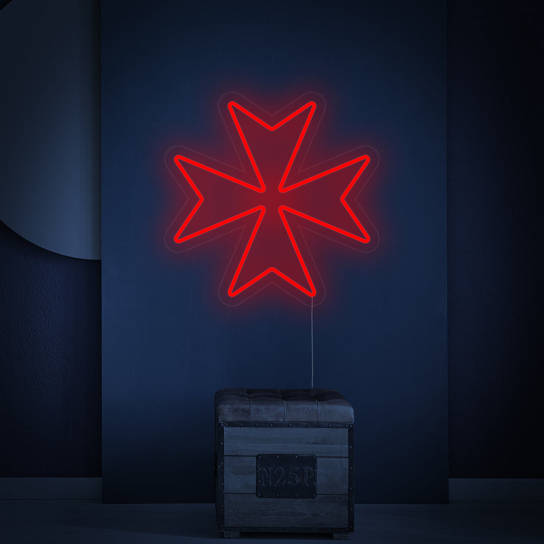 "Malteserkors" Neonskilt