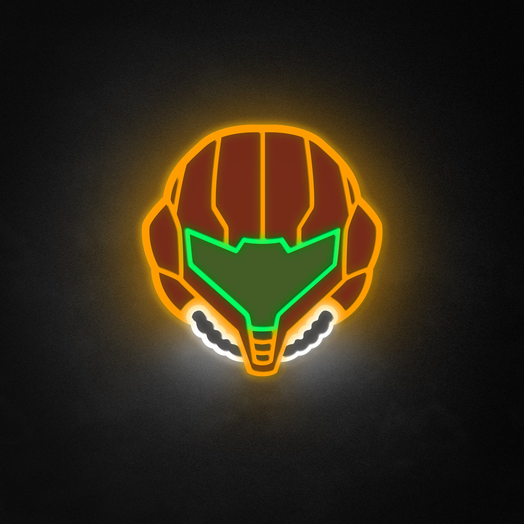 "Metroid Samus Sign" Neon Like