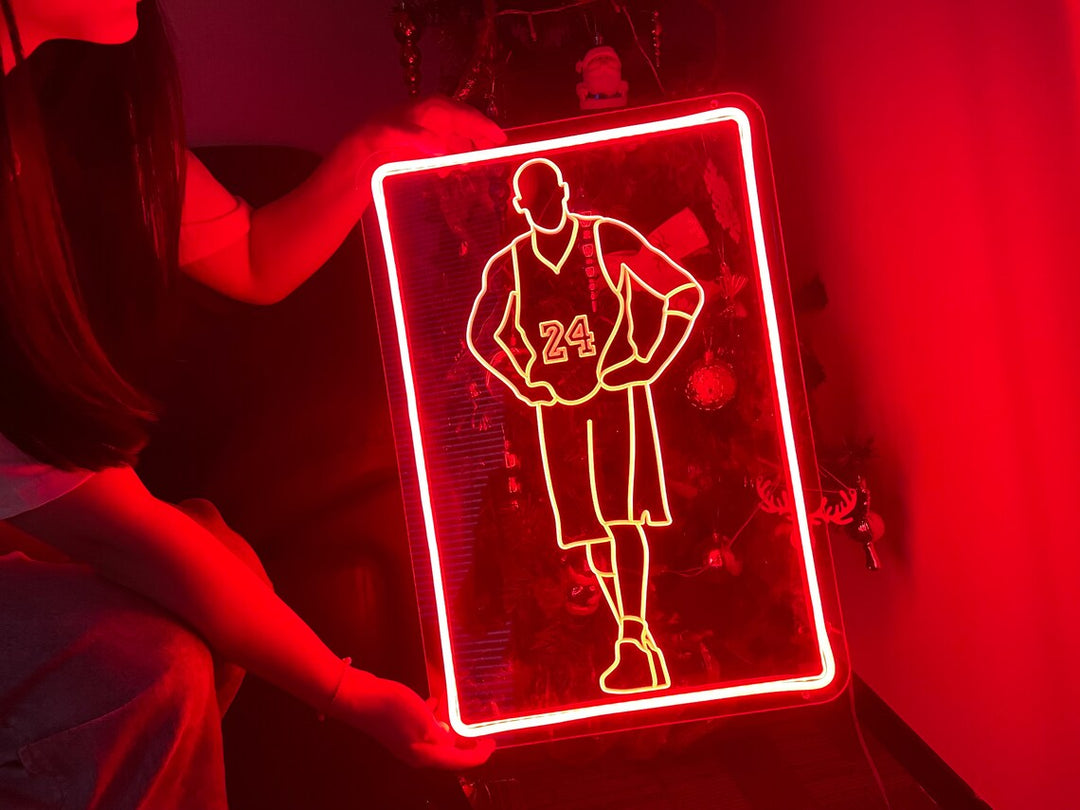 "Popkultur Flagermus Soldat" Mini Neon Skilt