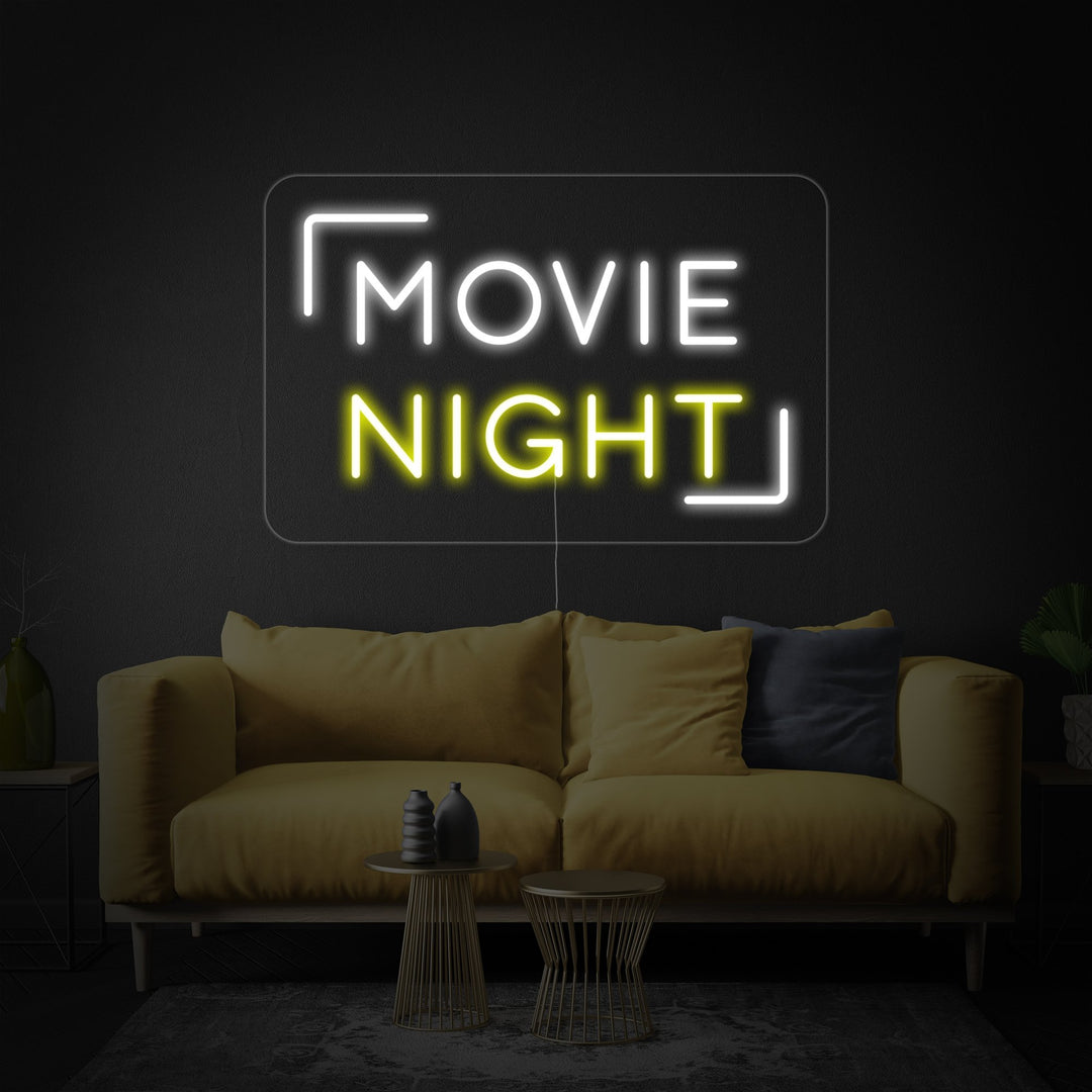 "Movie Night" Neonskilt