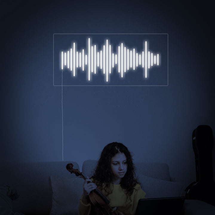 "Musikbølger" Neonskilt